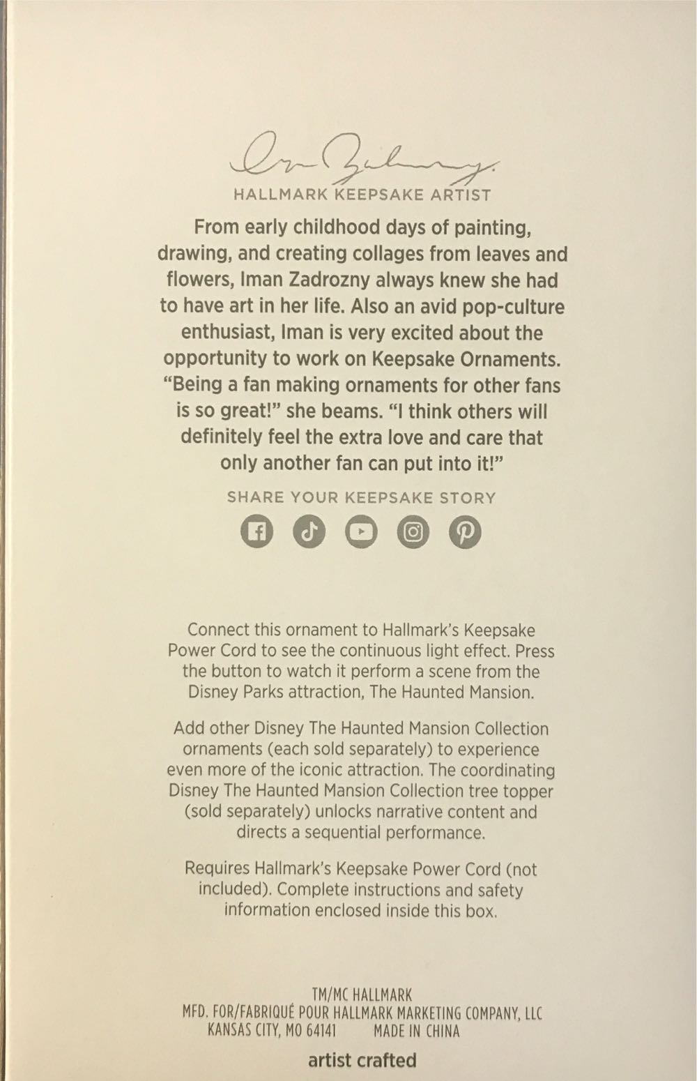 Haunted Mansion Constance Hatchaway - Haunted Mansion Storytellers (Haunted Mansion Storytellers) ornament collectible [Barcode 661127022377] - Main Image 3