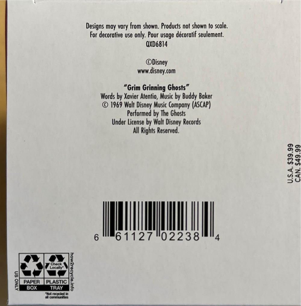 Haunted Mansion: The CARETAKER & HIS DOG - Disney the Haunted Mansion Collection (MAGIC: Interactive Light & Sound) ornament collectible [Barcode 661127022384] - Main Image 3