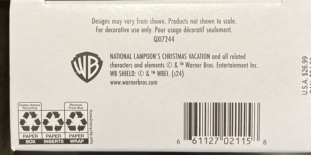 Ugly Sweater - National Lampoon’s Christmas Vacation (Movies & TV) ornament collectible [Barcode 661127021158] - Main Image 3