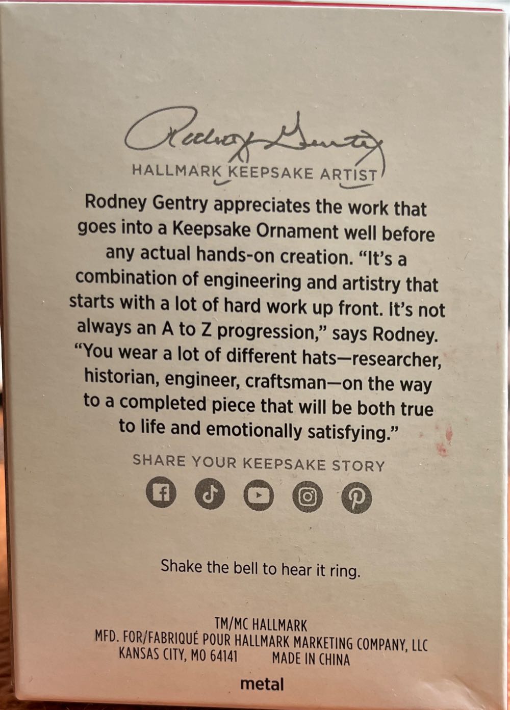 Santa’s Sleigh Bell - The Polar Express (The Polar Express) ornament collectible [Barcode 661127024159] - Main Image 2