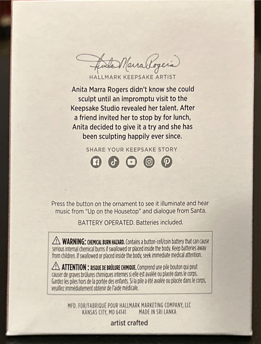 Up On The Housetop - Magic (Magic-light & sound) ornament collectible [Barcode 661127023688] - Main Image 2