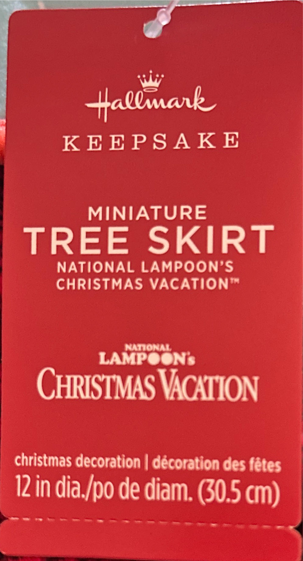 National Lampoon’s Christmas Vacation Mini Tree Skirt - National Lampoon’s Christmas Vacation (Show Stopper) ornament collectible [Barcode 661127041484] - Main Image 2