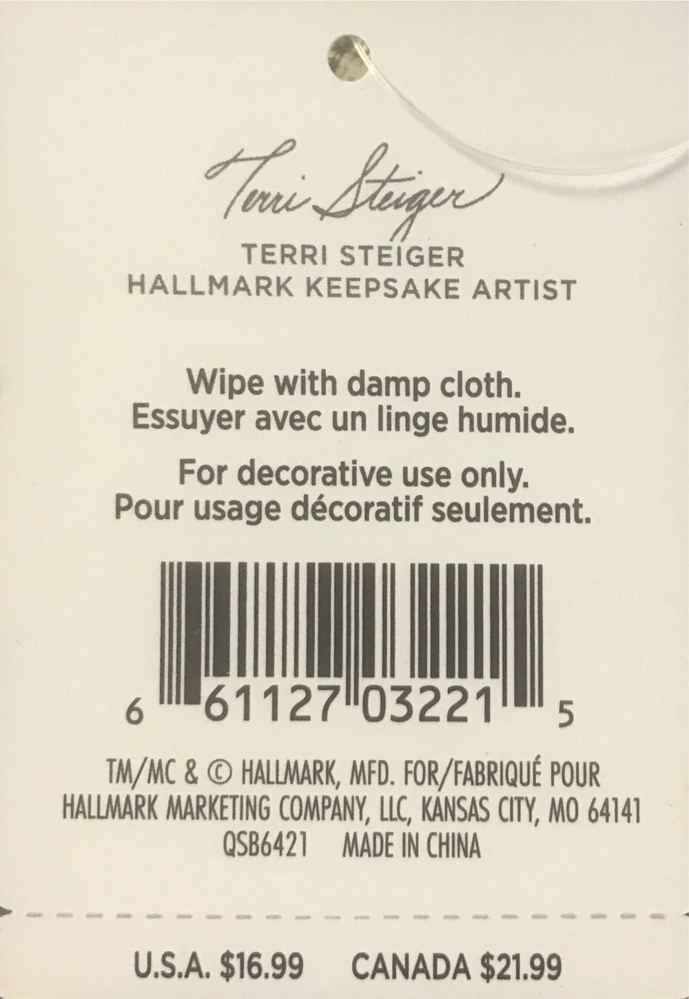 Miniature Nostalgic Holiday Tree Skirt - ShowToppers Mini Tree (ShowToppers Mini Tree) ornament collectible [Barcode 661127032215] - Main Image 3