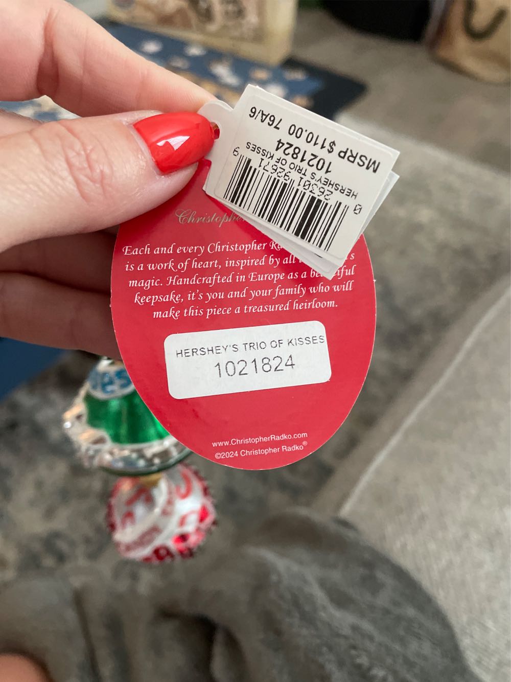 Hershey’s Trio Of Kissess  ornament collectible - Main Image 2