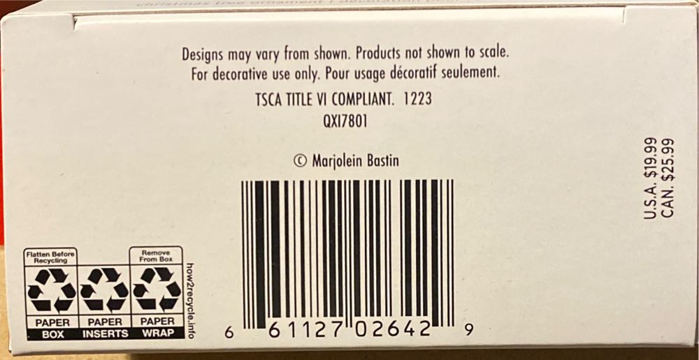 Winter Wonder 2024 - Natures Sketchbook (Nature’s Sketchbook) ornament collectible [Barcode 661127026429] - Main Image 4