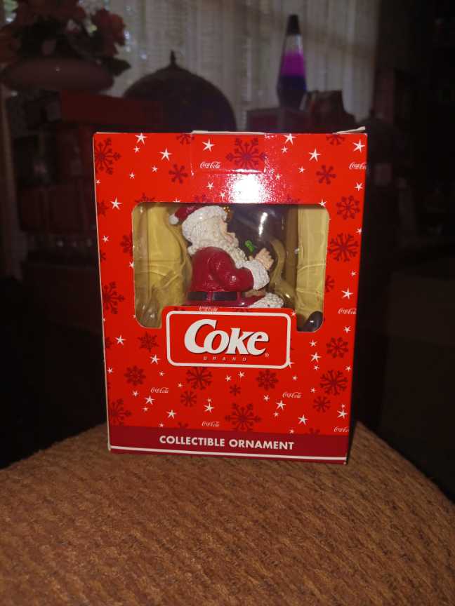 Coca-Cola Ornament Happy Holidays Santa On Sled Wal-Mart  - Coca-Cola Ornament Happy Holidays (Coca-Cola Ornament) ornament collectible - Main Image 2