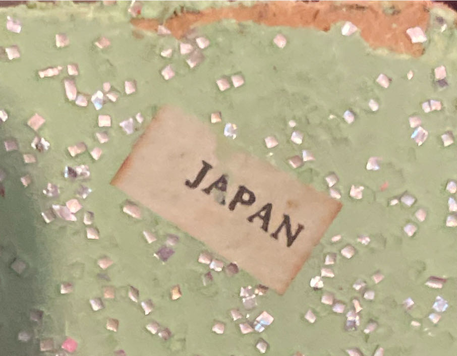 Putz - Village - House - Green - Mercury Bead Roof - Putz House (Putz Village) ornament collectible - Main Image 2