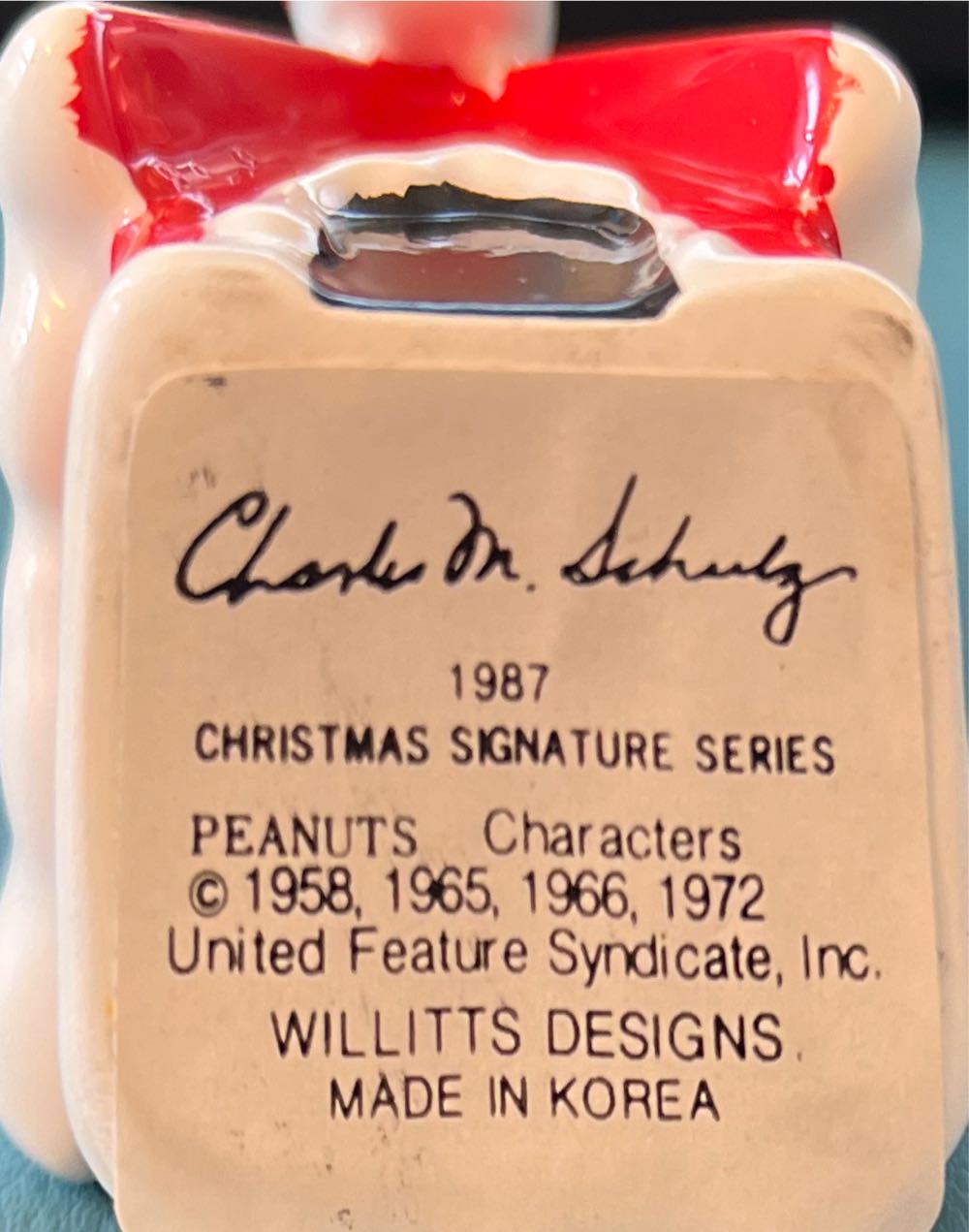 Willitts 1987 Snoopy On Doghouse  ornament collectible - Main Image 2