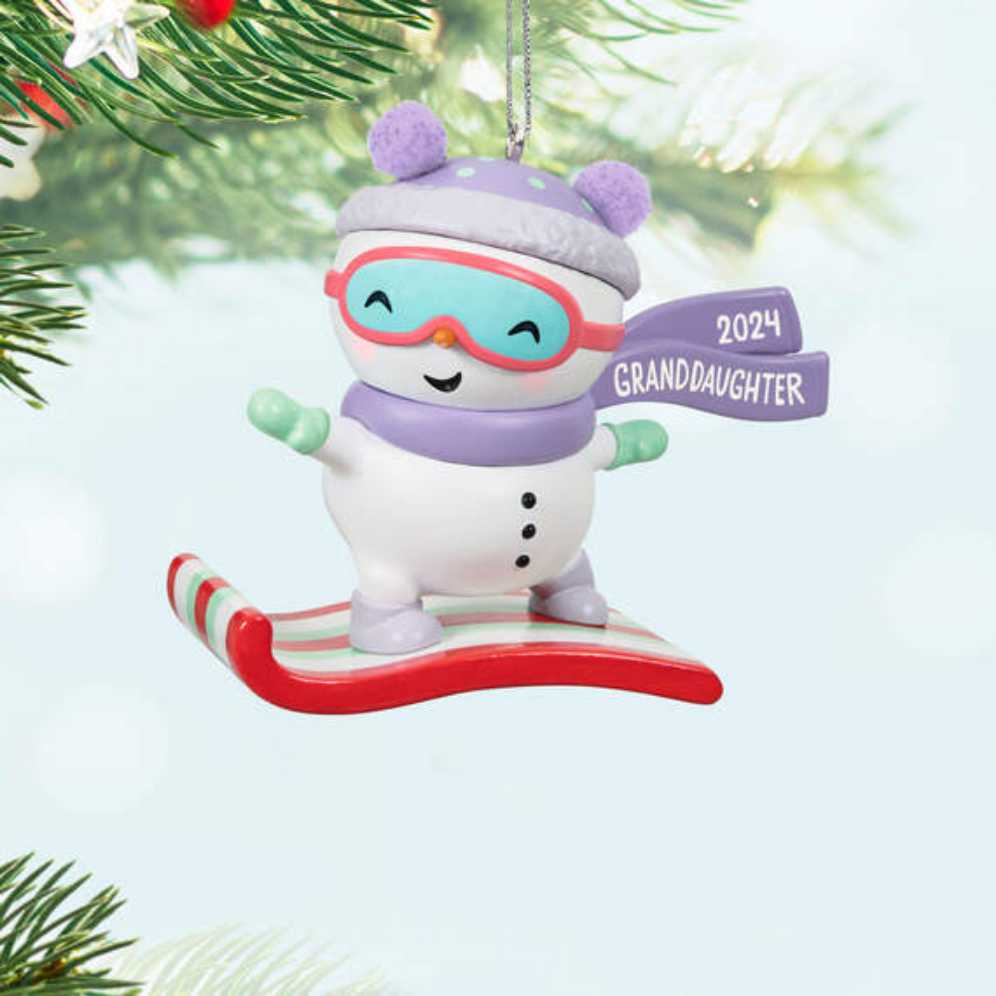 Granddaughter: 2024  (Granddaughter) ornament collectible [Barcode 661127023442] - Main Image 2
