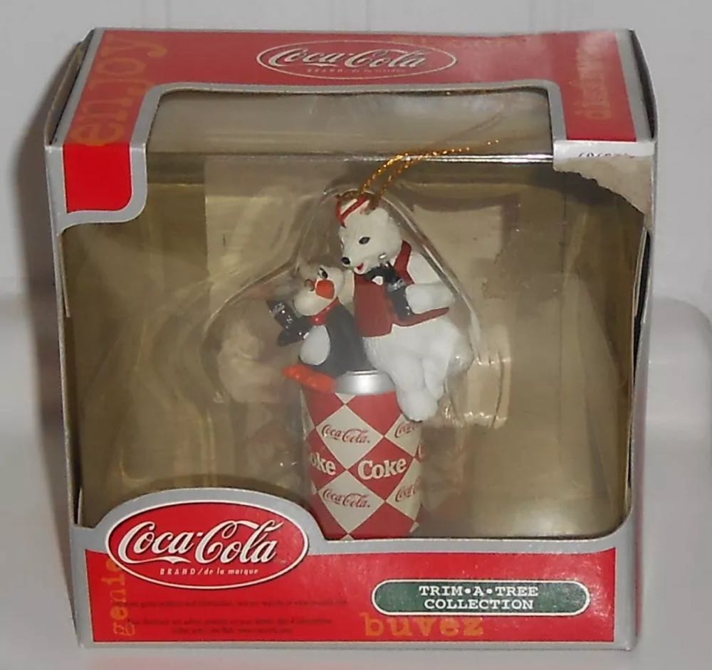 Penguin & Polar Bear - Cocoa-Cola Trim-A-Tree ornament collectible - Main Image 2