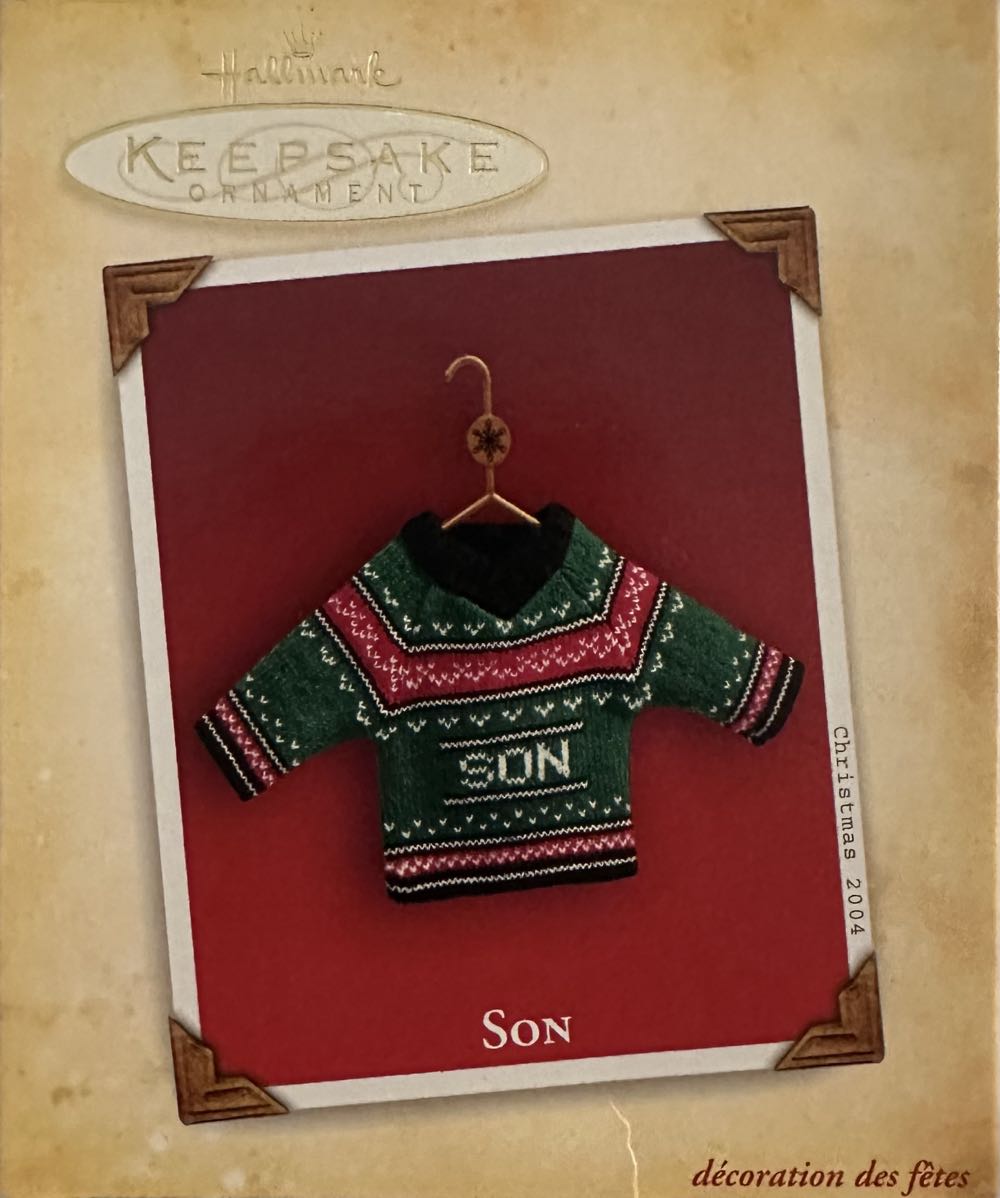 Sweater For Son - Family ornament collectible - Main Image 2