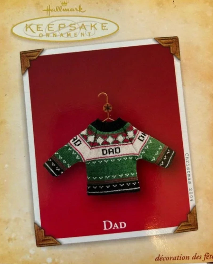 Sweater For Dad - Family ornament collectible - Main Image 2