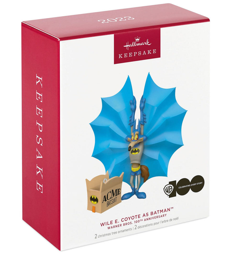 Wile E. Coyote As Batman - Warner Bros. 100th Anniversary ornament collectible - Main Image 2