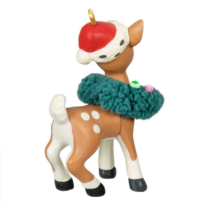 Mini Retro Reindeer   (Retro) ornament collectible - Main Image 2