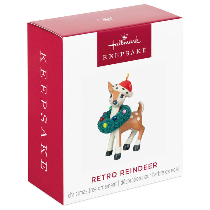 Mini Retro Reindeer   (Retro) ornament collectible - Main Image 3
