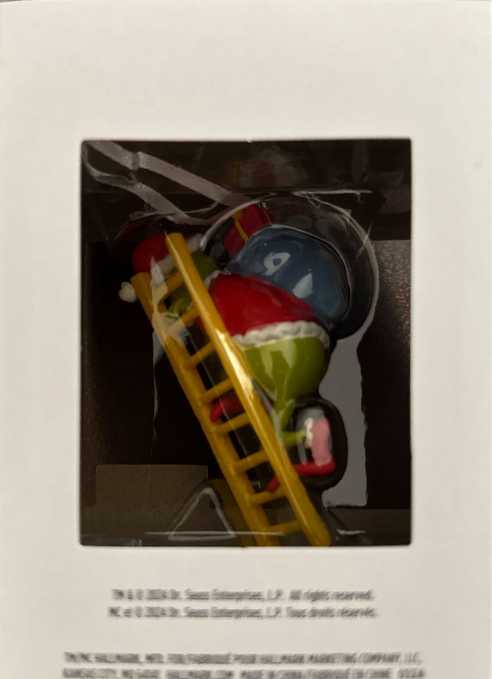 The Grinch On A Ladder - Dr. Seuss’s How the Grinch Stole Christmas! ornament collectible [Barcode 661127059410] - Main Image 2