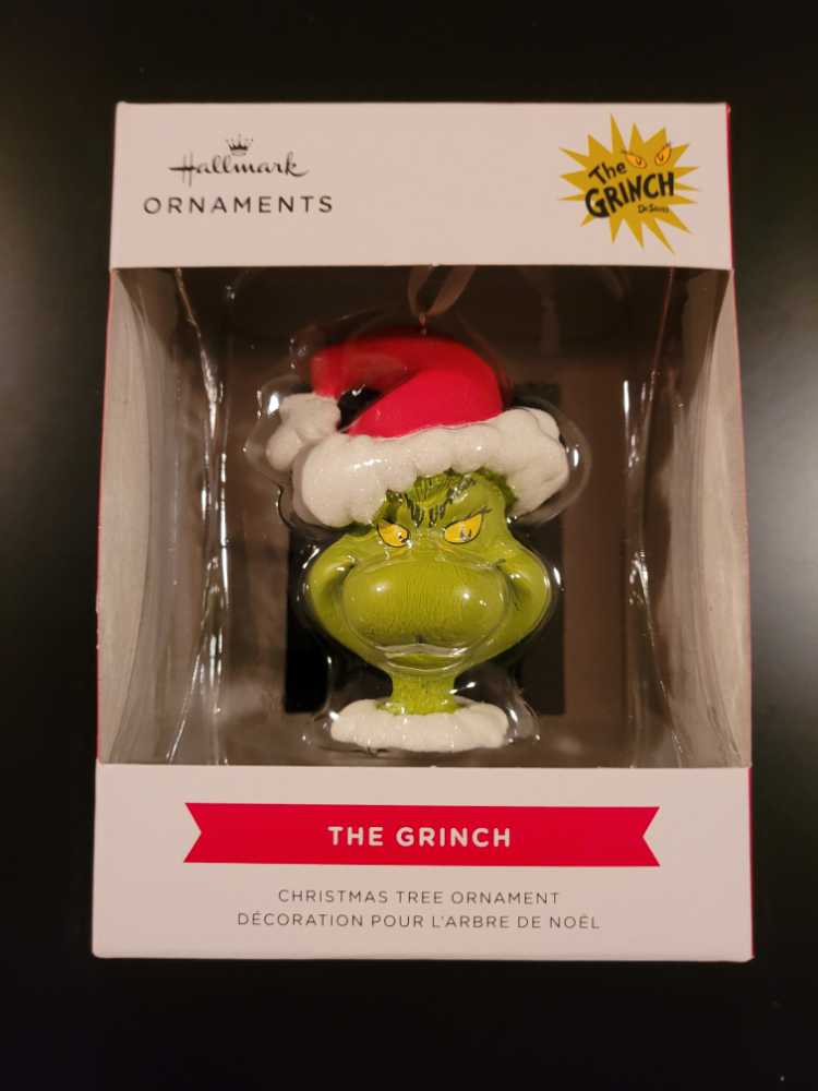 Dr. Seuss’s How The Grinch Stole Christmas! Grinch In Santa Hat Christmas Ornament - Dr. Seuss’s How the Grinch Stole Christmas! ornament collectible [Barcode 661127059472] - Main Image 2