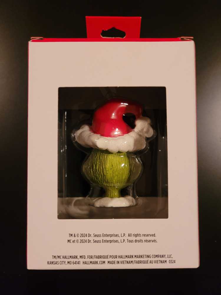 Dr. Seuss’s How The Grinch Stole Christmas! Grinch In Santa Hat Christmas Ornament - Dr. Seuss’s How the Grinch Stole Christmas! ornament collectible [Barcode 661127059472] - Main Image 3