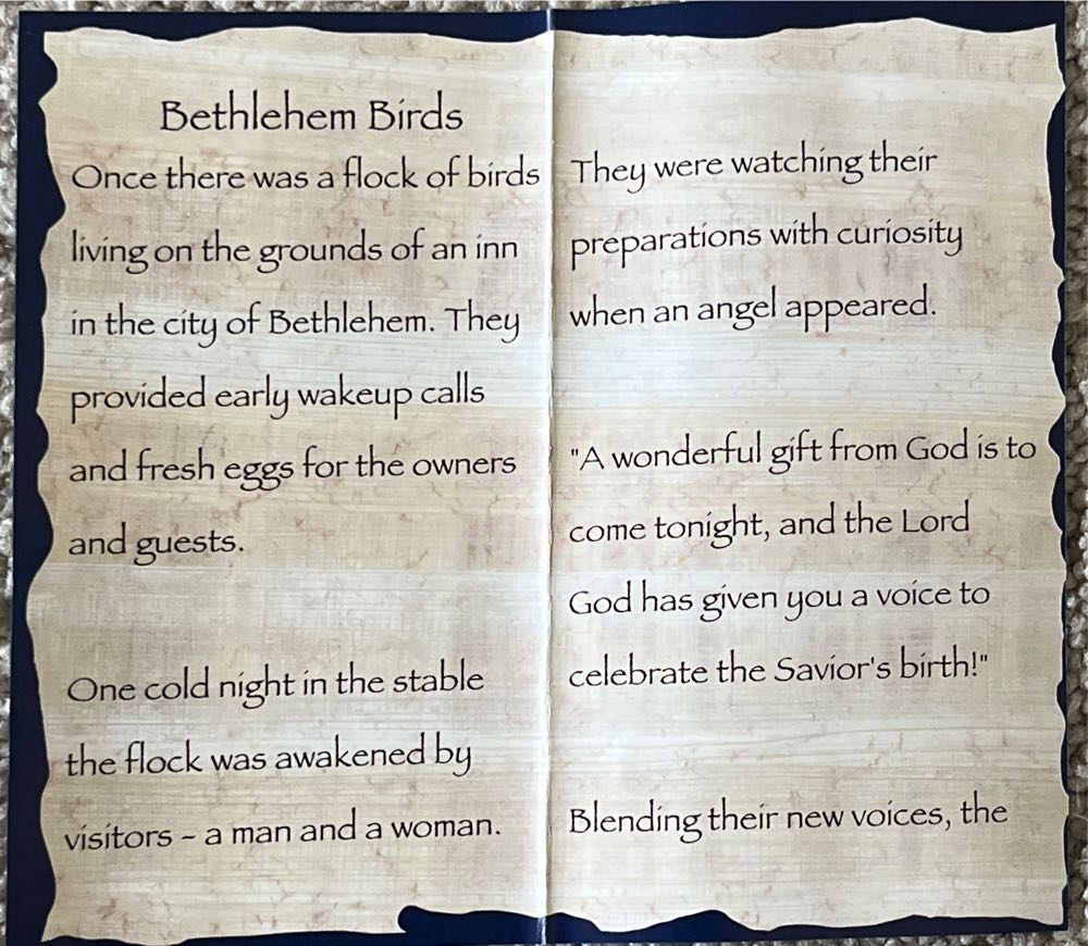 Fontanini. Bethlehem Birds. - Fontanini (Bethlehem Birds) ornament collectible [Barcode 089945515169] - Main Image 3