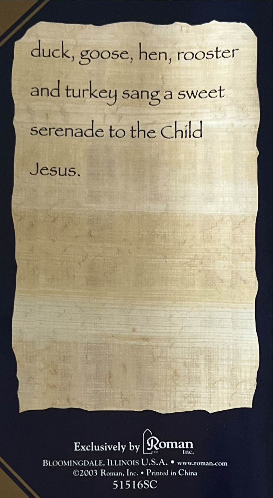 Fontanini. Bethlehem Birds. - Fontanini (Bethlehem Birds) ornament collectible [Barcode 089945515169] - Main Image 4