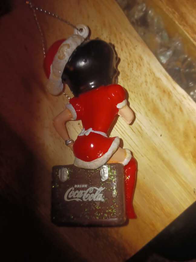 Coca-Cola Kurt & Alder Ornament Betty Boop With Santa Hat & Dress 2012 - Kurt S Adler (Coca-Cola Ornament) ornament collectible - Main Image 2