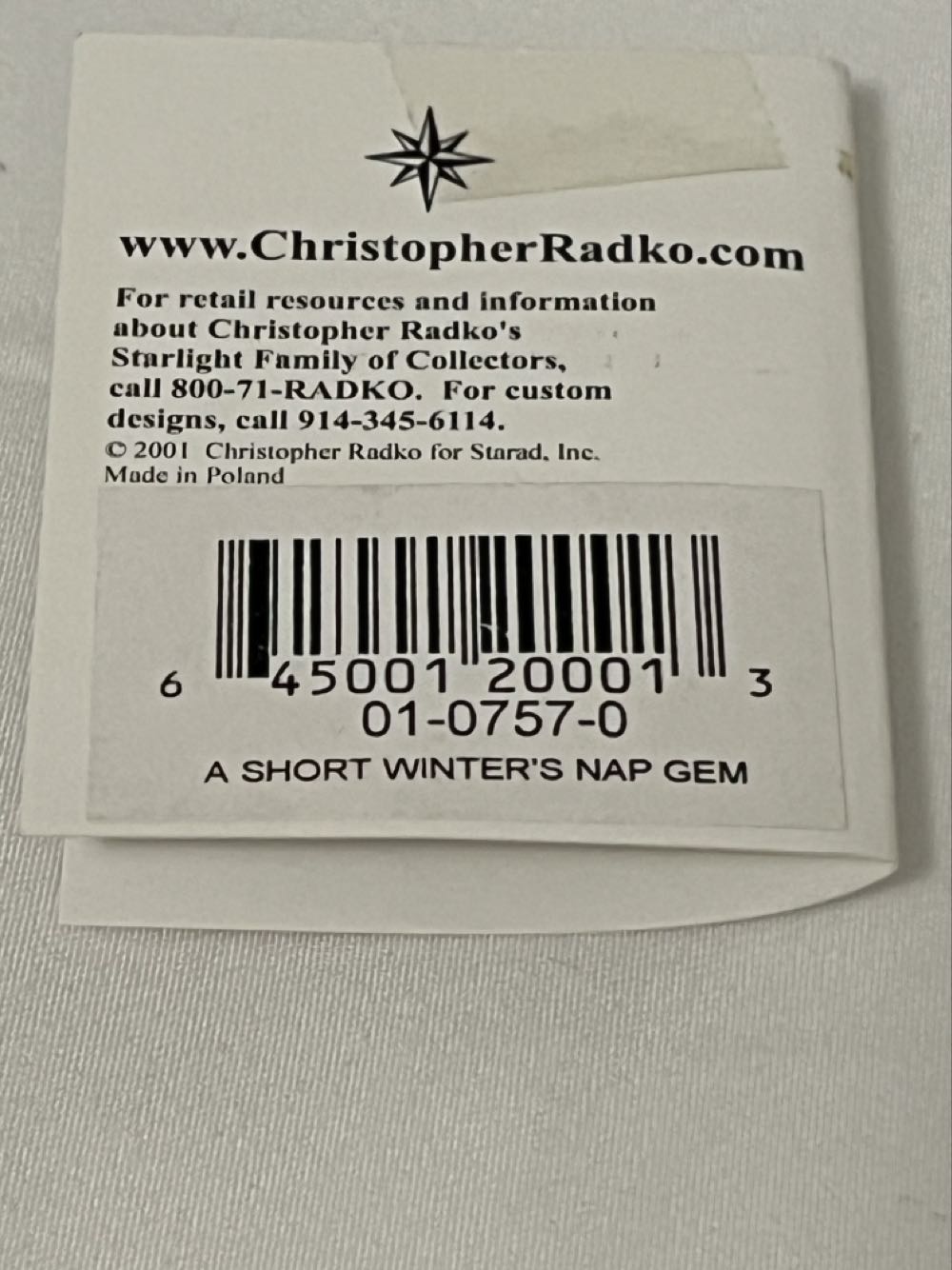 Short Winter’s Nap  (Santa Sleeping) ornament collectible - Main Image 3