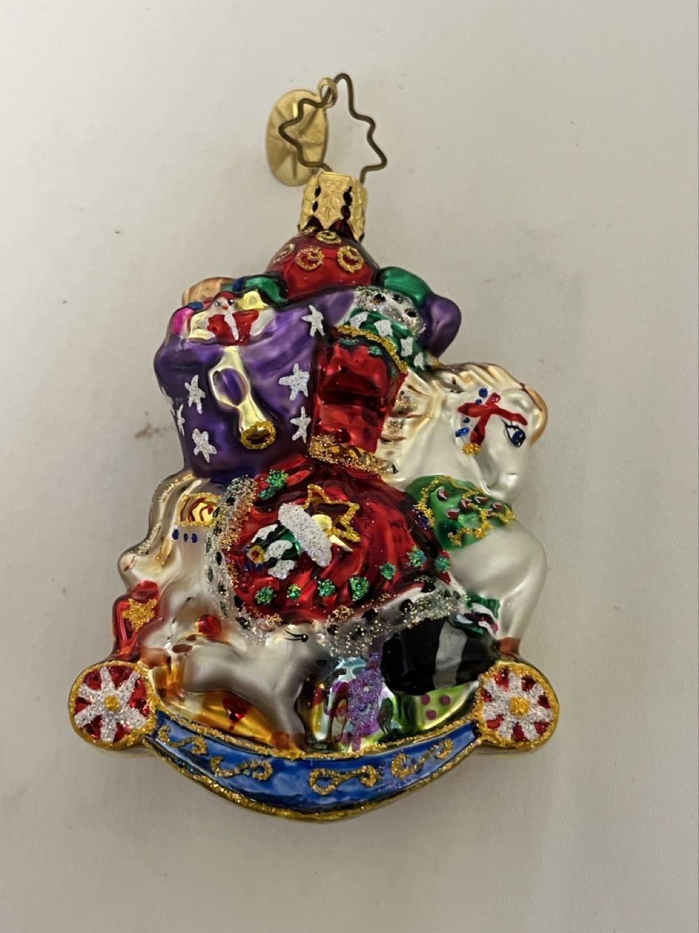 Merry Mount Magic Gem  (Santa On A Rocking Horse) ornament collectible - Main Image 2