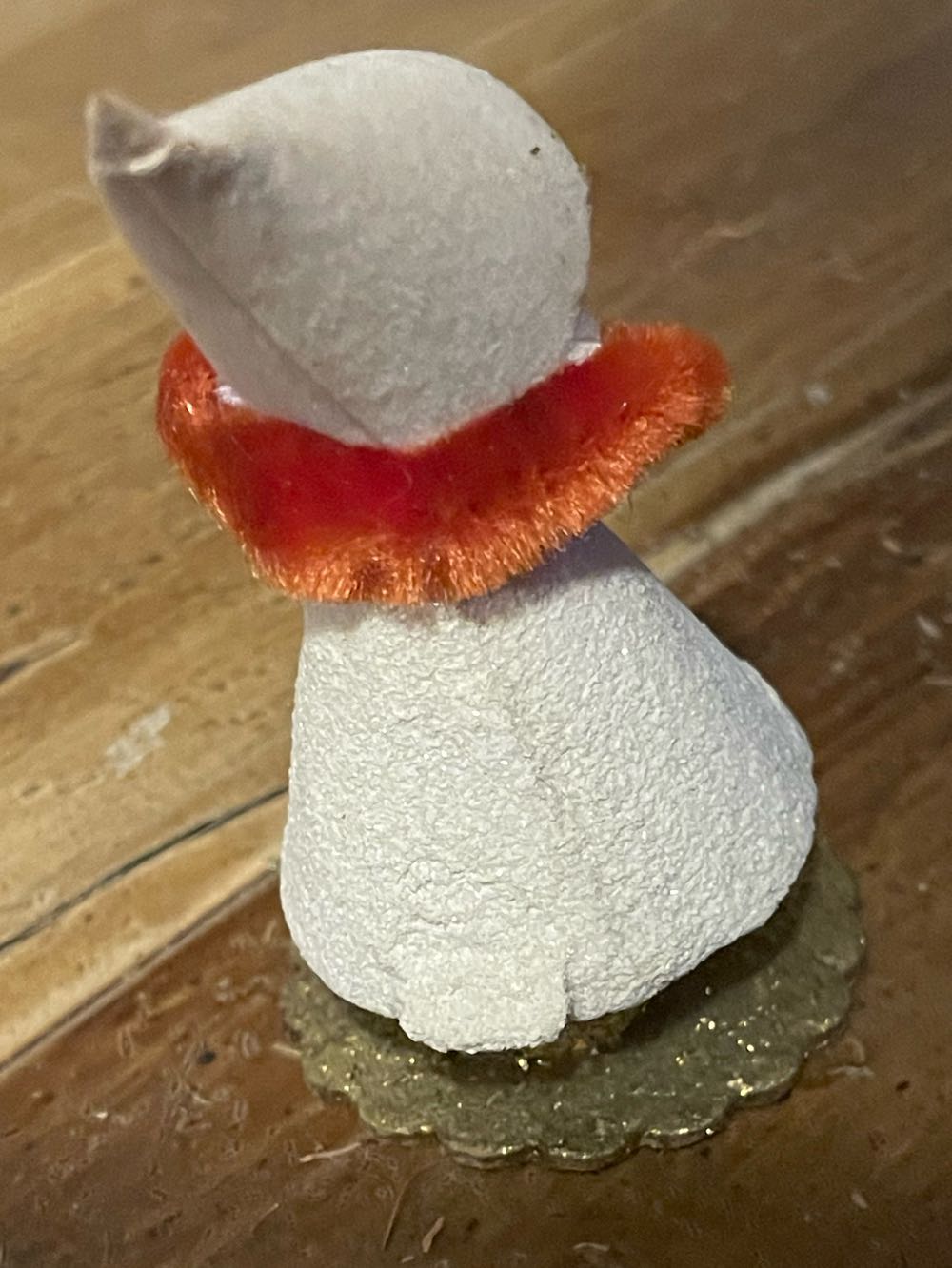 Shiny Brite - Novelty Dwarf - With Lantern - Elf (Chenille) ornament collectible - Main Image 2