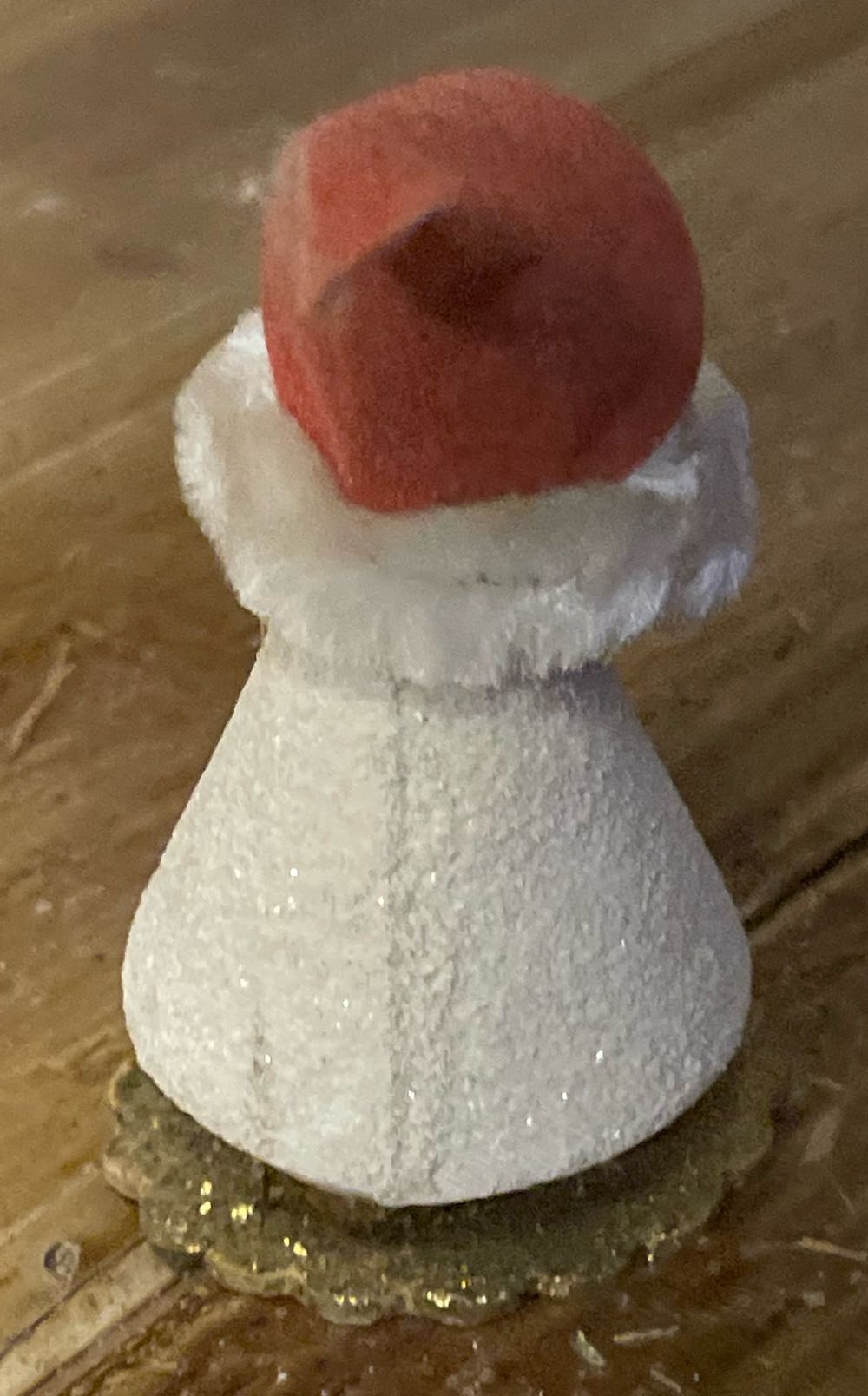 Shiny Brite - Novelty Dwarf - With Stocking - Elf (Chenille) ornament collectible - Main Image 2