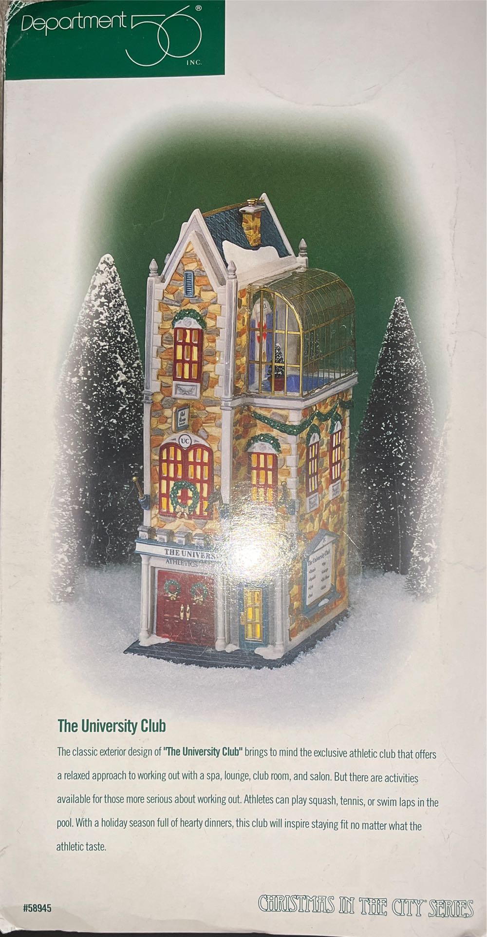 The University Club - Christmas In The City (Christmas In The City) ornament collectible [Barcode 734409126534] - Main Image 2