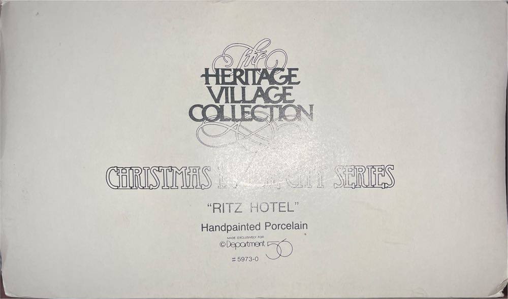 Ritz Hotel - Christmas In The City (Christmas In The City) ornament collectible - Main Image 2