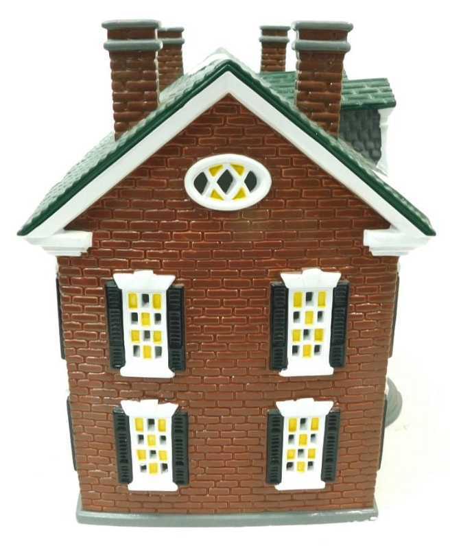 Dept. 56 - Federal House, #5465-8 Original Snow Villagers ⁴#8 Styrofoam Container, Sleeve & Light Cord)  - American Architecture Homes (Homes) ornament collectible [Barcode 734409057227] - Main Image 2