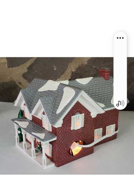 Dept. 56 - RED & WHITE Farmhouse with Tree, Original Snow Village (#5941-2)  (Farm Houses) ornament collectible [Barcode 734409098282] - Main Image 4