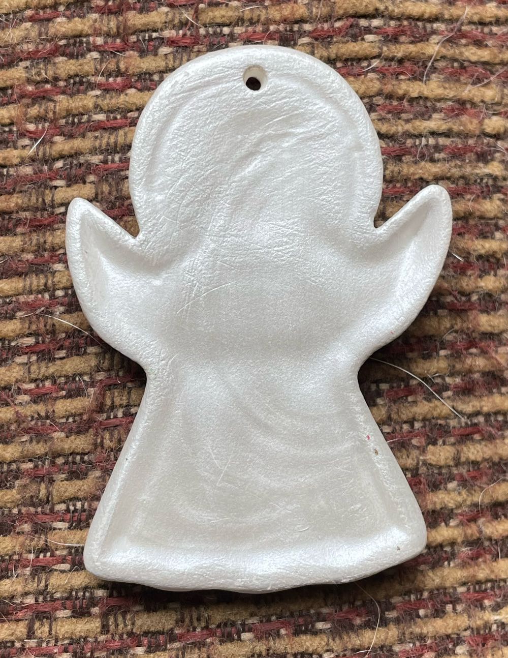 Ceramic - Angel - Holding Bell - Angel (Ceramic) ornament collectible - Main Image 2