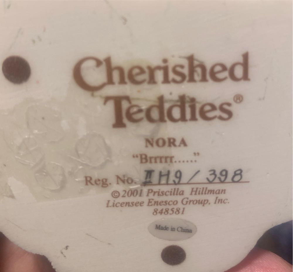 Cherished Teddies Nora Brrrrr… - Cherished Teddies (Teddy Bear Snowman) ornament collectible - Main Image 4