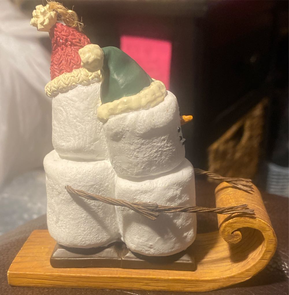 S’mores Sledding On Tobaggon - The Original S’mores (Sledding, Snowmen, S’mores) ornament collectible - Main Image 4