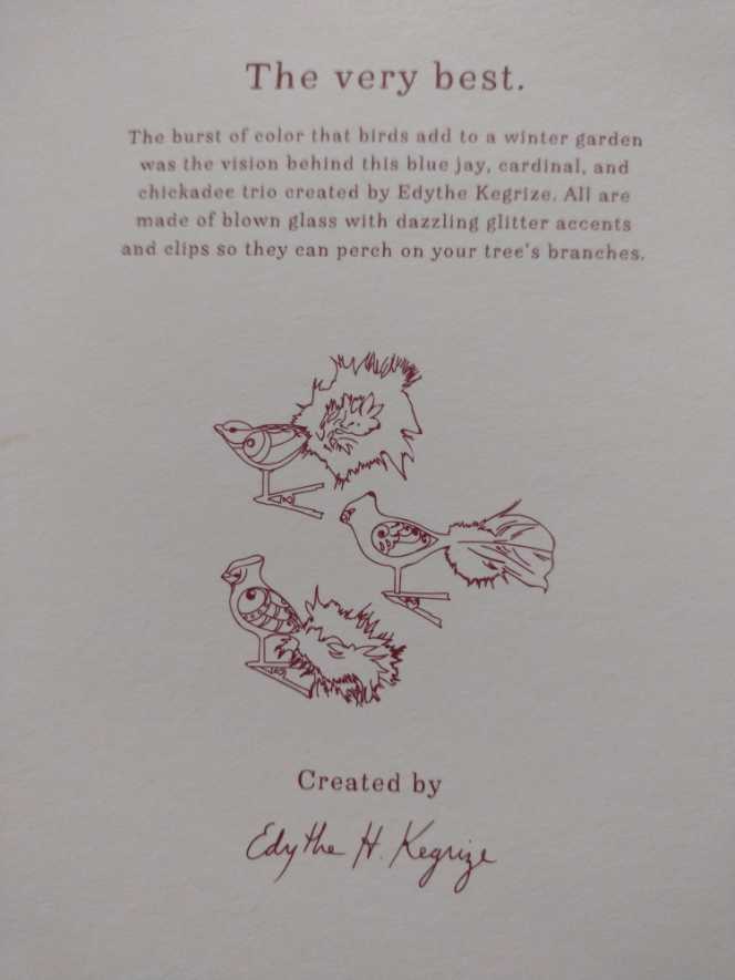 Beautiful Birds Blown Glass  (Birds, Premium) ornament collectible - Main Image 3