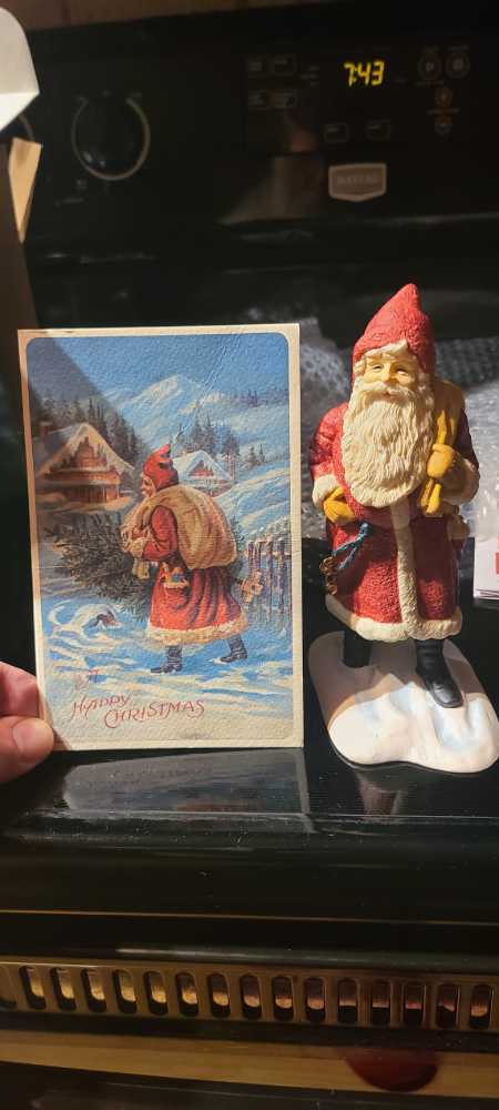 Santa Wearing Hood - Heirloom Collection (Heirloom Santa Collection) ornament collectible - Main Image 1