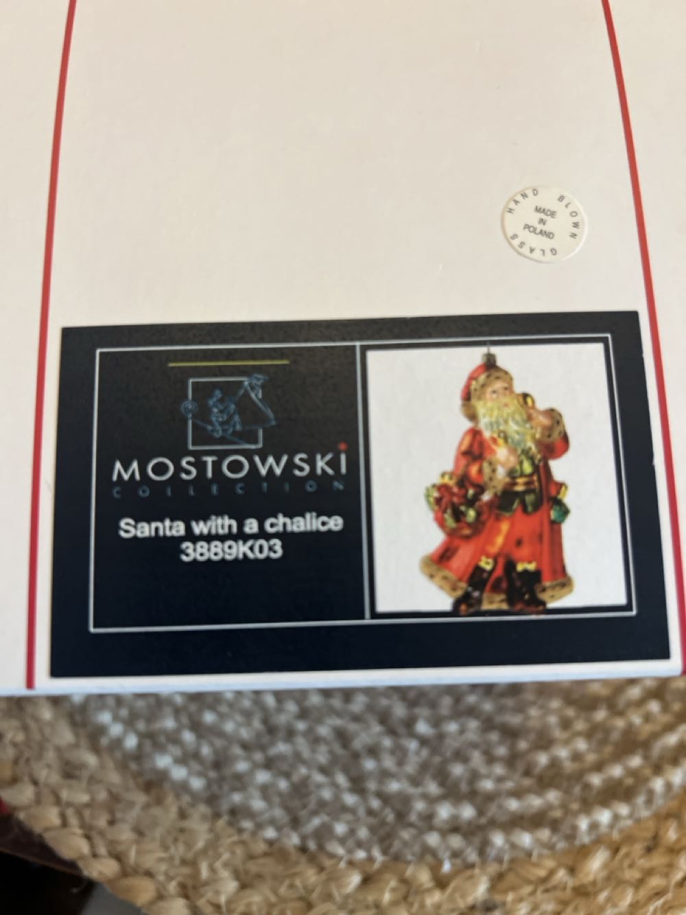 Santa With A Chalice/ Mikołaj Z Kielichem - Kolekcja Wiktorianska / Victorian Collection ornament collectible - Main Image 4