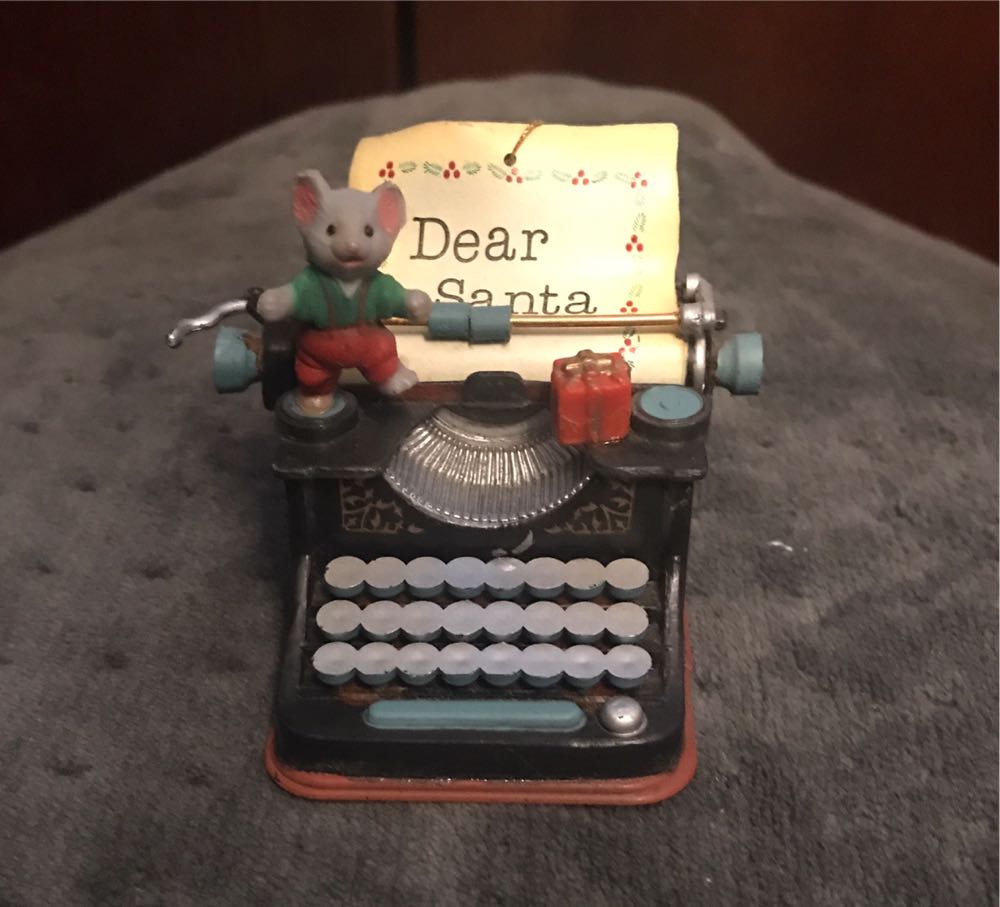 Dear Santa Typewriter  ornament collectible - Main Image 1