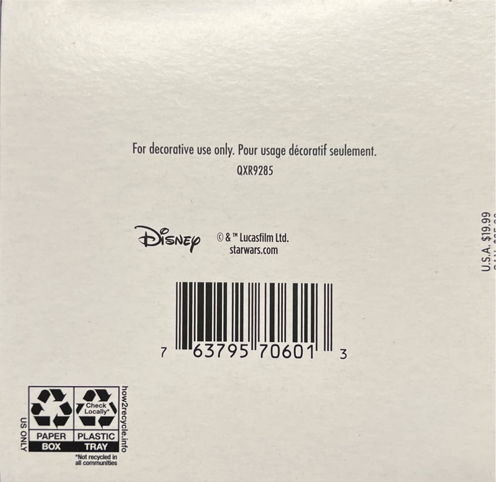 Star Wars 2021 Darth Vader [The Emperor Strikes Back] - Keepsake (Star Wars Series) ornament collectible [Barcode 763795706013] - Main Image 3