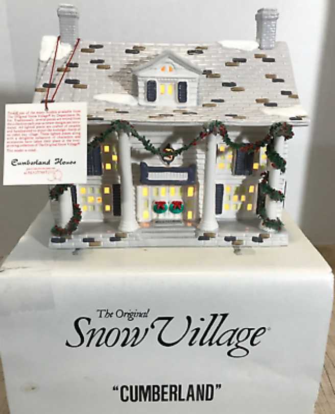 Dept. 56 - Cumberland House #5024-5 Original Snow Village 1987  ornament collectible - Main Image 3