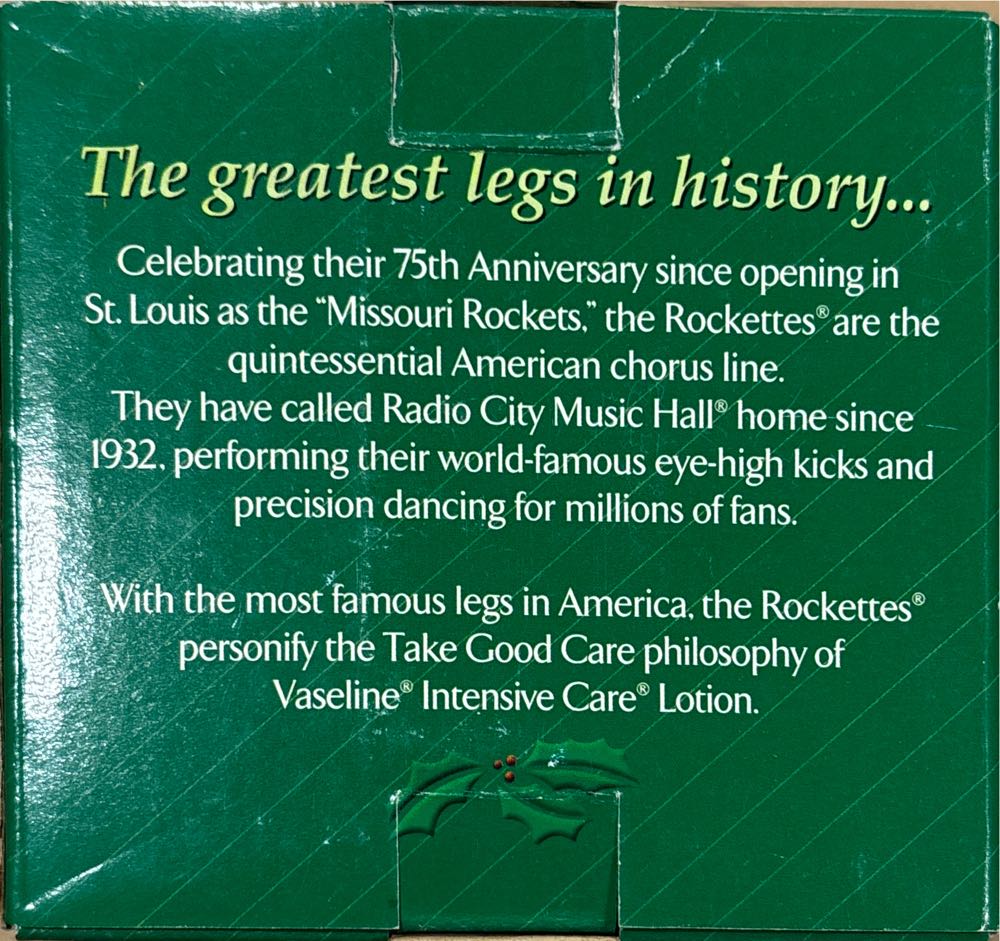 Radio City Rockettes  (Vintage) ornament collectible - Main Image 2