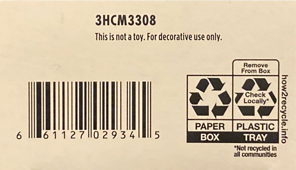 NBC: Mini Set Of 3 - Tim Burton’s The Nightmare Before Christmas (Disney) ornament collectible [Barcode 661127029345] - Main Image 3