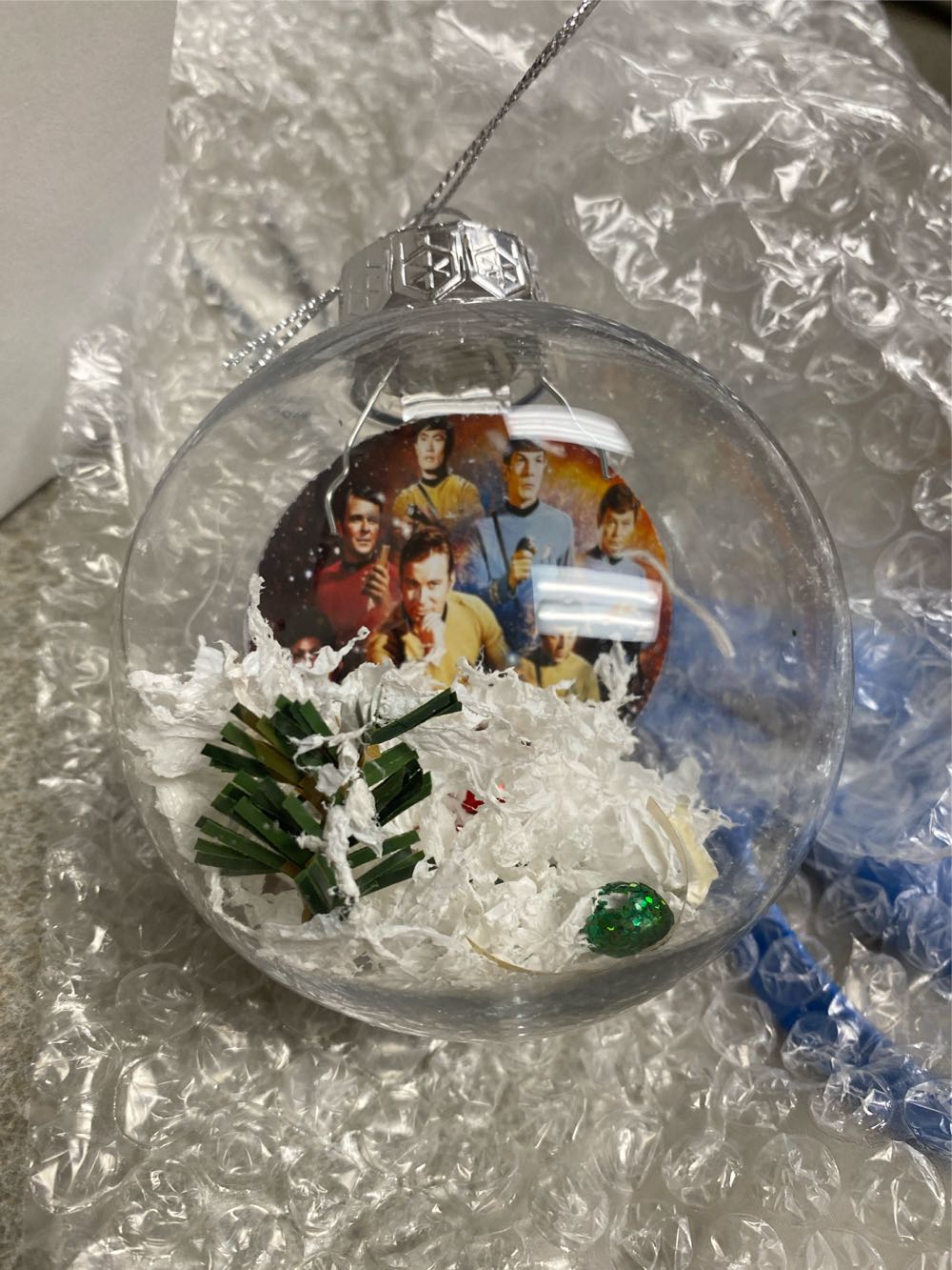 Star Trek Etsy Glass ball  ornament collectible - Main Image 2