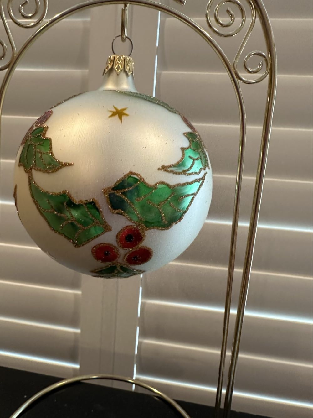 Holly Ball  ornament collectible - Main Image 2