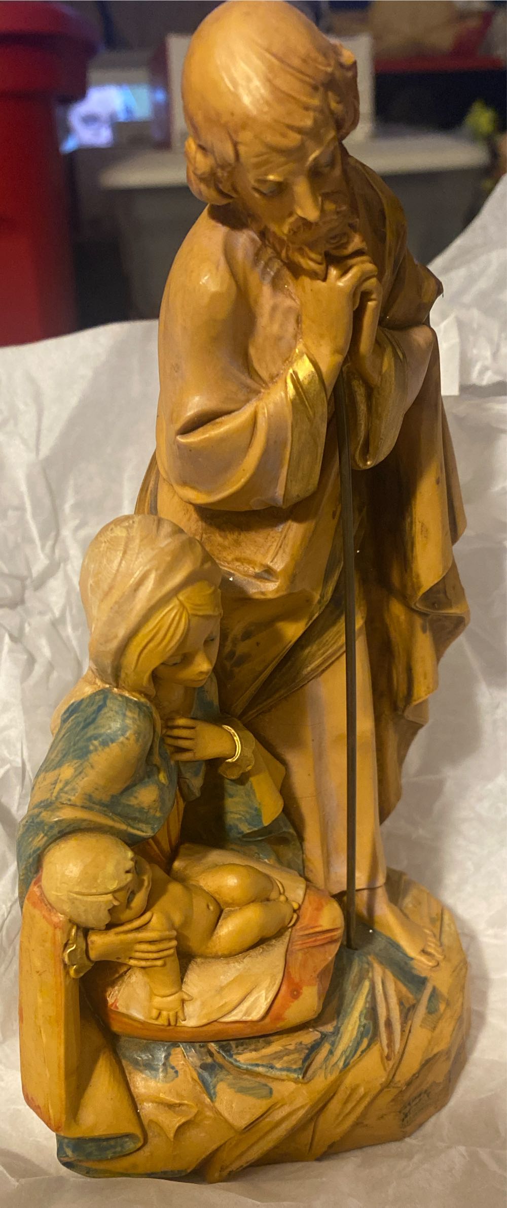 Fontanini Holy Family Joseph Mary And Baby Jesus E Simonetti Depose Italy 800 - Fontanini (Holy Family) ornament collectible - Main Image 2