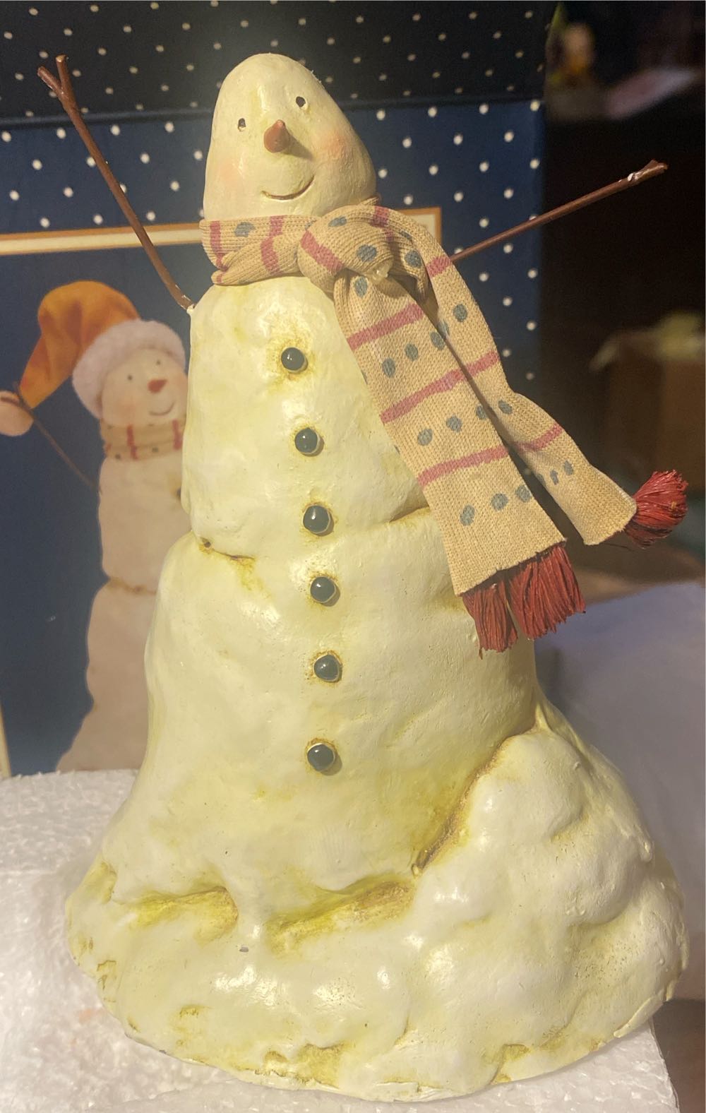 Lang Classic Santa & Snowmen Falling Snow Figurine By Karen Good - Classic Santa & Snowmen - Lang (Snowman) ornament collectible [Barcode 614050040239] - Main Image 4