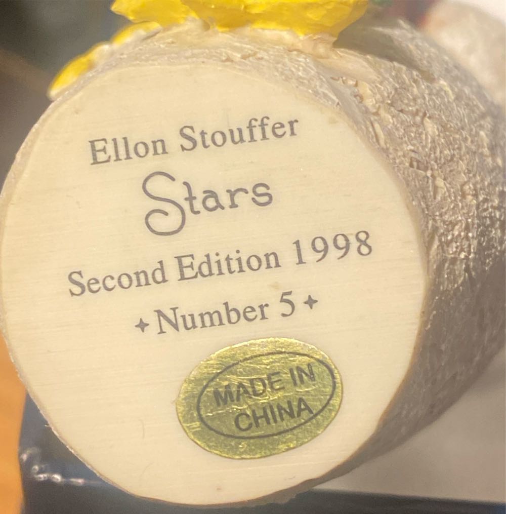 Lang & Wise Ellen Stouffer Stars Snowman Figurine - Lang And Wise (Snowman) ornament collectible [Barcode 614050002077] - Main Image 3