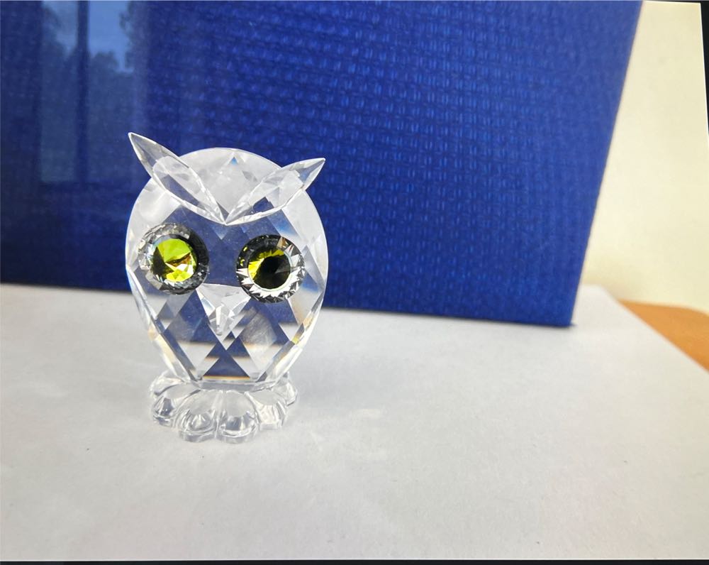 Owl Mini Figurine 1979 Crystal 010014  ornament collectible [Barcode 9003140100143] - Main Image 2